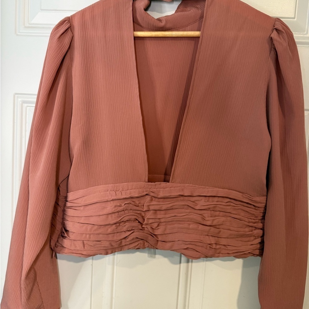 Elegant Mauve Women's Top - Picture 2 of 3